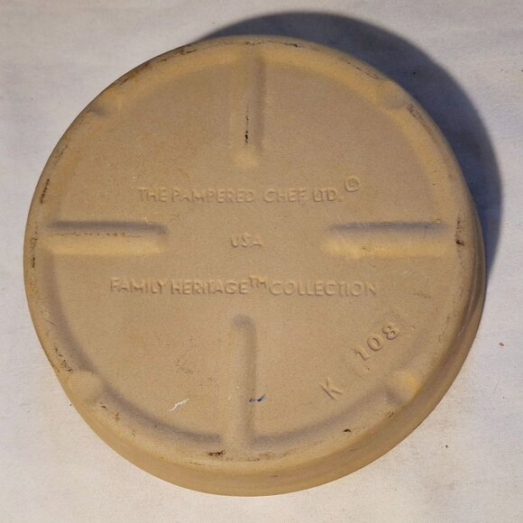 Pampered Chef Mini 8 " Baker Dish Family Heritage Collection Stoneware - Picture 3 of 4
